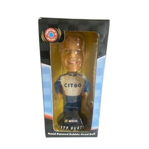 Nascar Jeff Burton Genuine Hand-Painted Bobble Head Doll 2001 Bobble Dobbles New